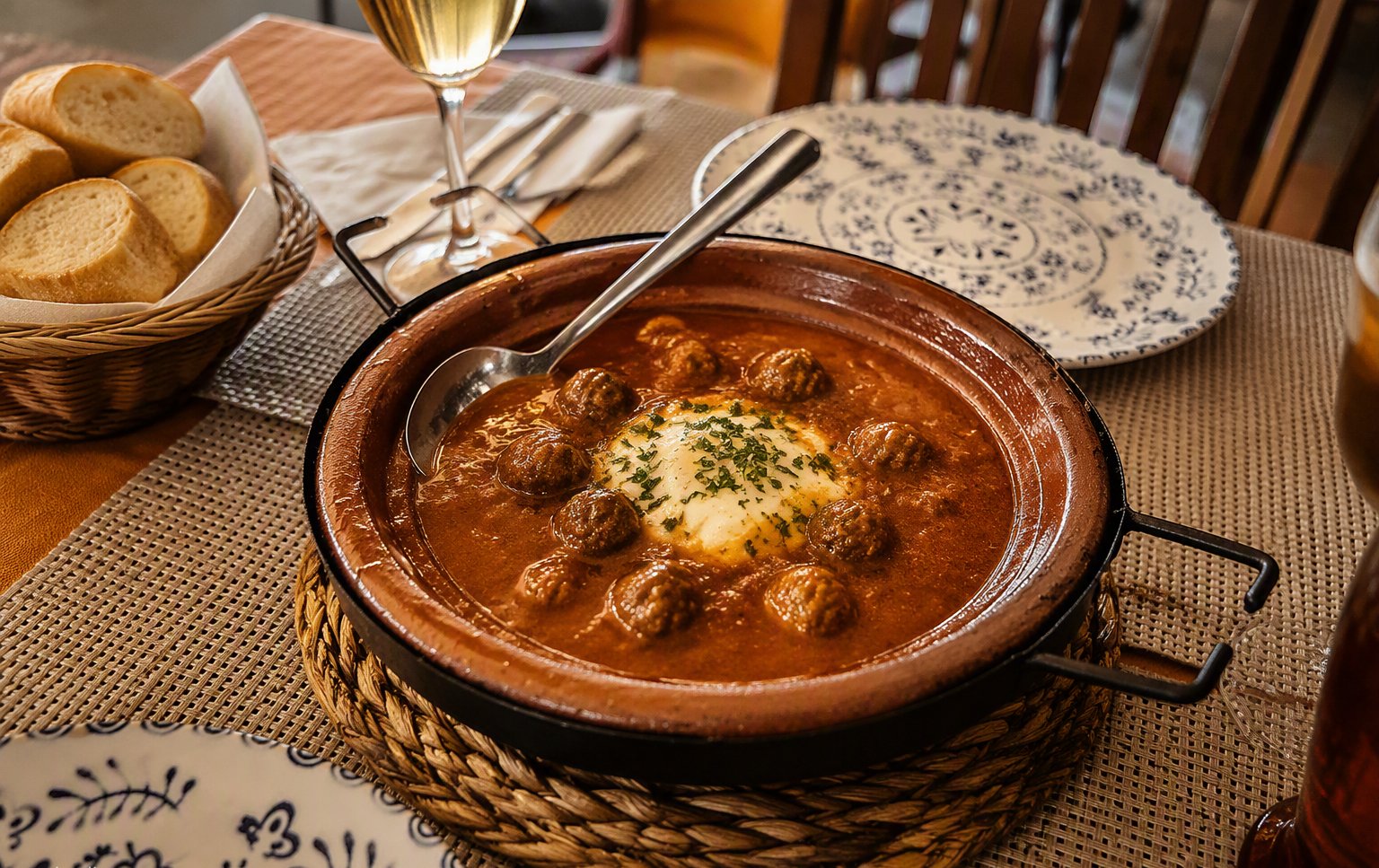 Tajine de Kefta de ternera, plato estrella de Restaurante Aljaima en Almuñécar